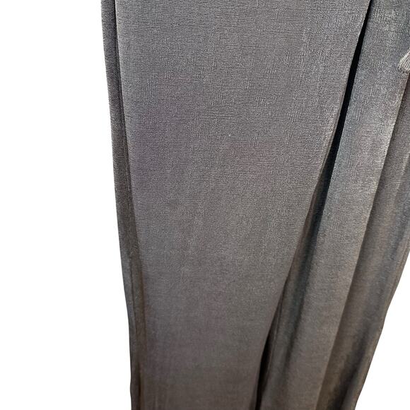 Michael Costello X Revolve Brown Taupe Sleeveless Jersey Faux Wrap Jumpsuit XL - Picture 4 of 7